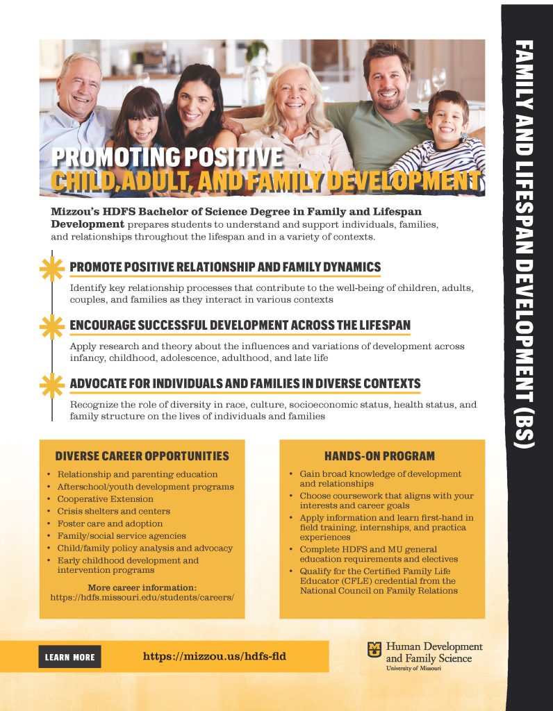 Family and Lifespan Development Emphasis // Human Development and ...