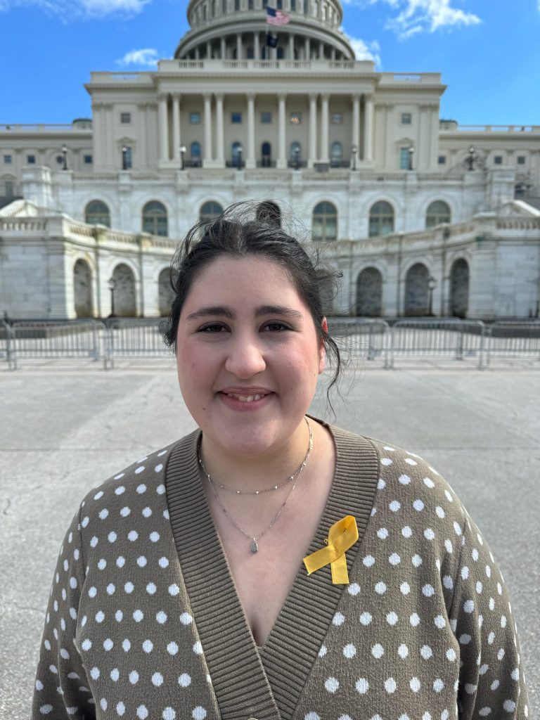 Photo of Aryahna Le Grand in front of the US Capitol