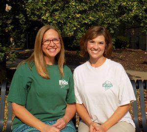 Photo of Melissa Herzog and Ashley Lester sitting