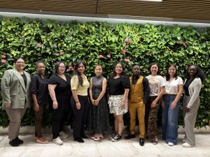 Aida (third from the right) poses with other scholars from the SRCD program