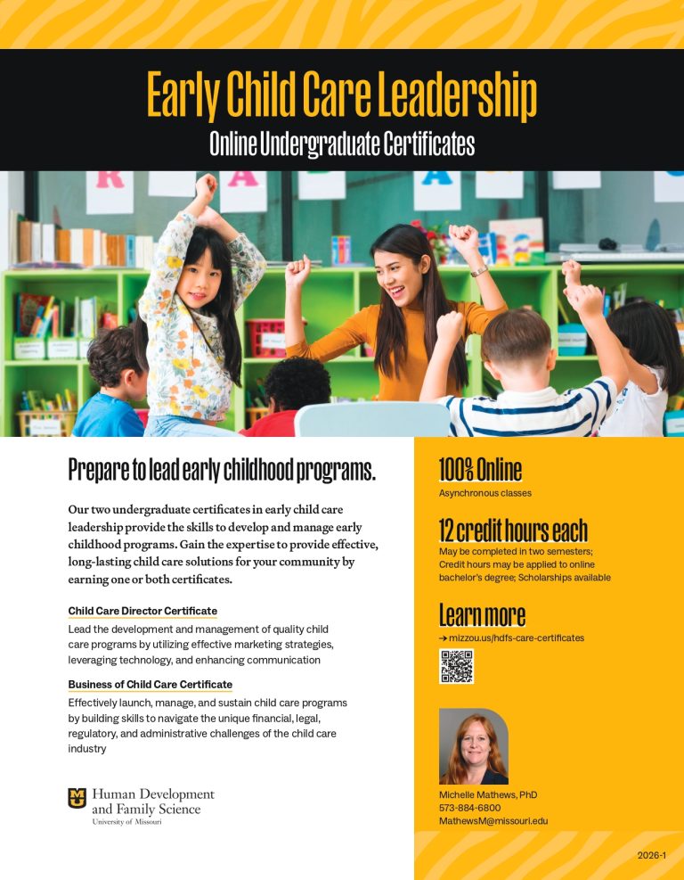 Certificates in Early Child Care Leadership (Online) // Human ...